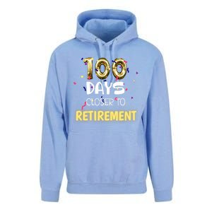 Funny One Hundred Days Closer to Retirement Cute Celebration Unisex Surf Hoodie