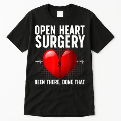 Funny Open Heart Surgery Art For Men Women CHD Surgery Lover Tall T-Shirt