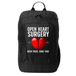 Funny Open Heart Surgery Art For Men Women CHD Surgery Lover City Backpack