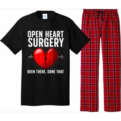 Funny Open Heart Surgery Art For Men Women CHD Surgery Lover Pajama Set