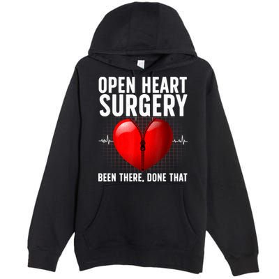 Funny Open Heart Surgery Art For Men Women CHD Surgery Lover Premium Pullover Hoodie