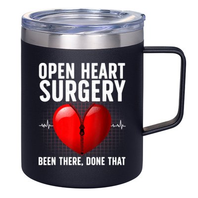 Funny Open Heart Surgery Art For Men Women CHD Surgery Lover 12oz Stainless Steel Coffee Mug