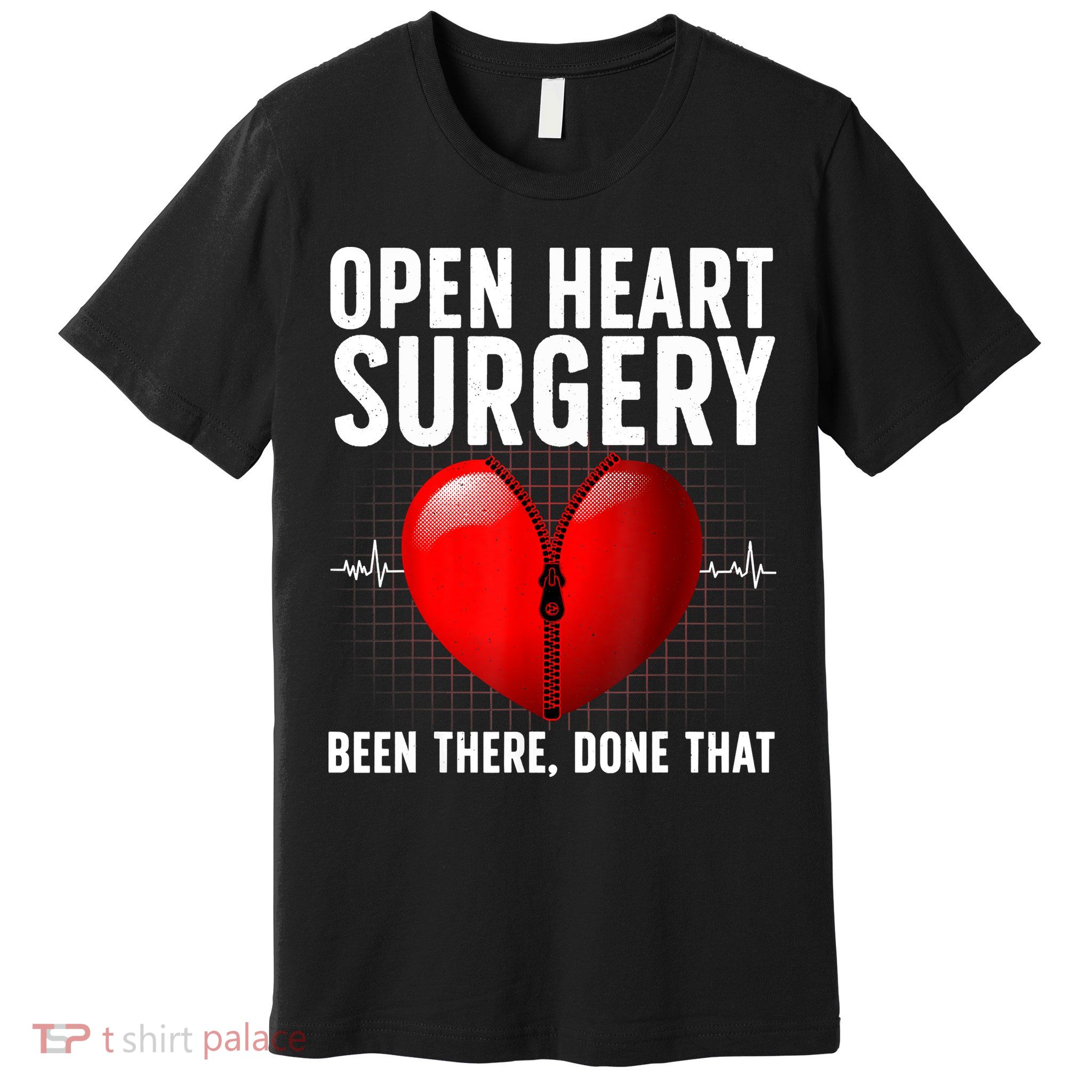 Funny Open Heart Surgery Art For Men Women CHD Surgery Lover Premium T-Shirt