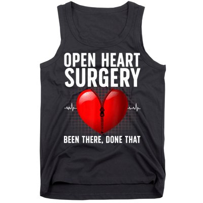 Funny Open Heart Surgery Art For Men Women CHD Surgery Lover Tank Top