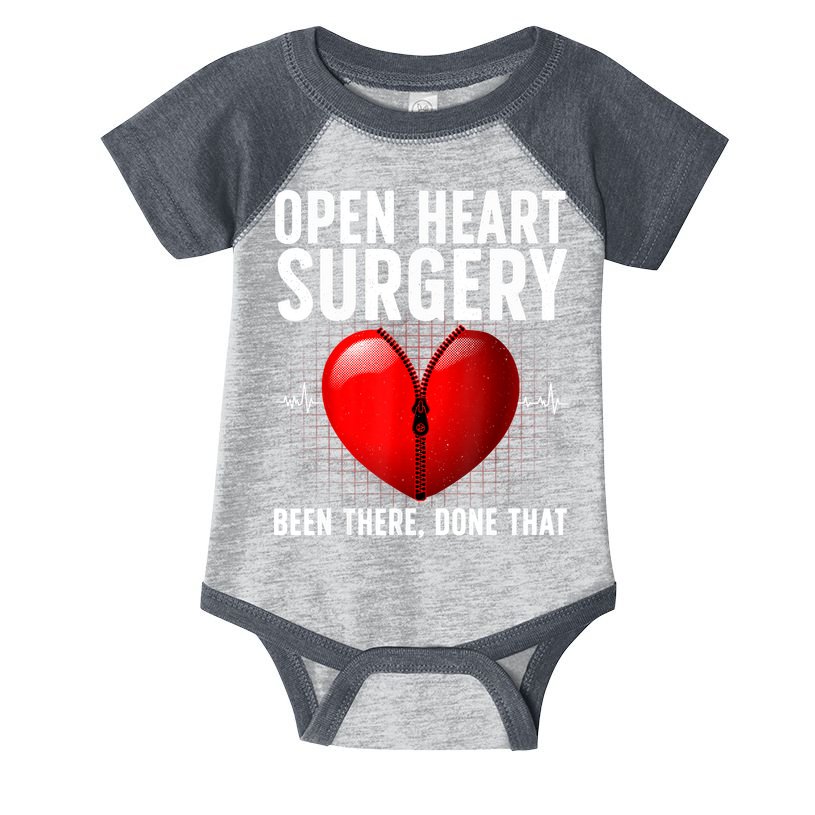 Funny Open Heart Surgery Art For Men Women CHD Surgery Lover Infant Baby Jersey Bodysuit