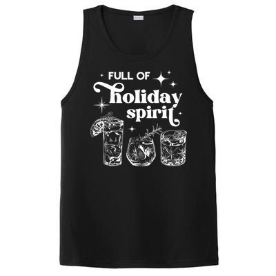 Full Of Holiday Spirits Christmas Spirit Cocktail Club Xmas PosiCharge Competitor Tank