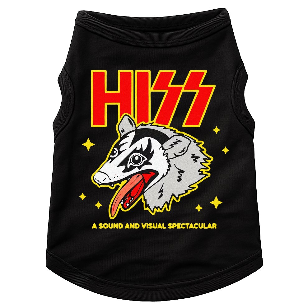 Funny Opossum Hiss A Sound And Visual Spectacular Gift Doggie Tank