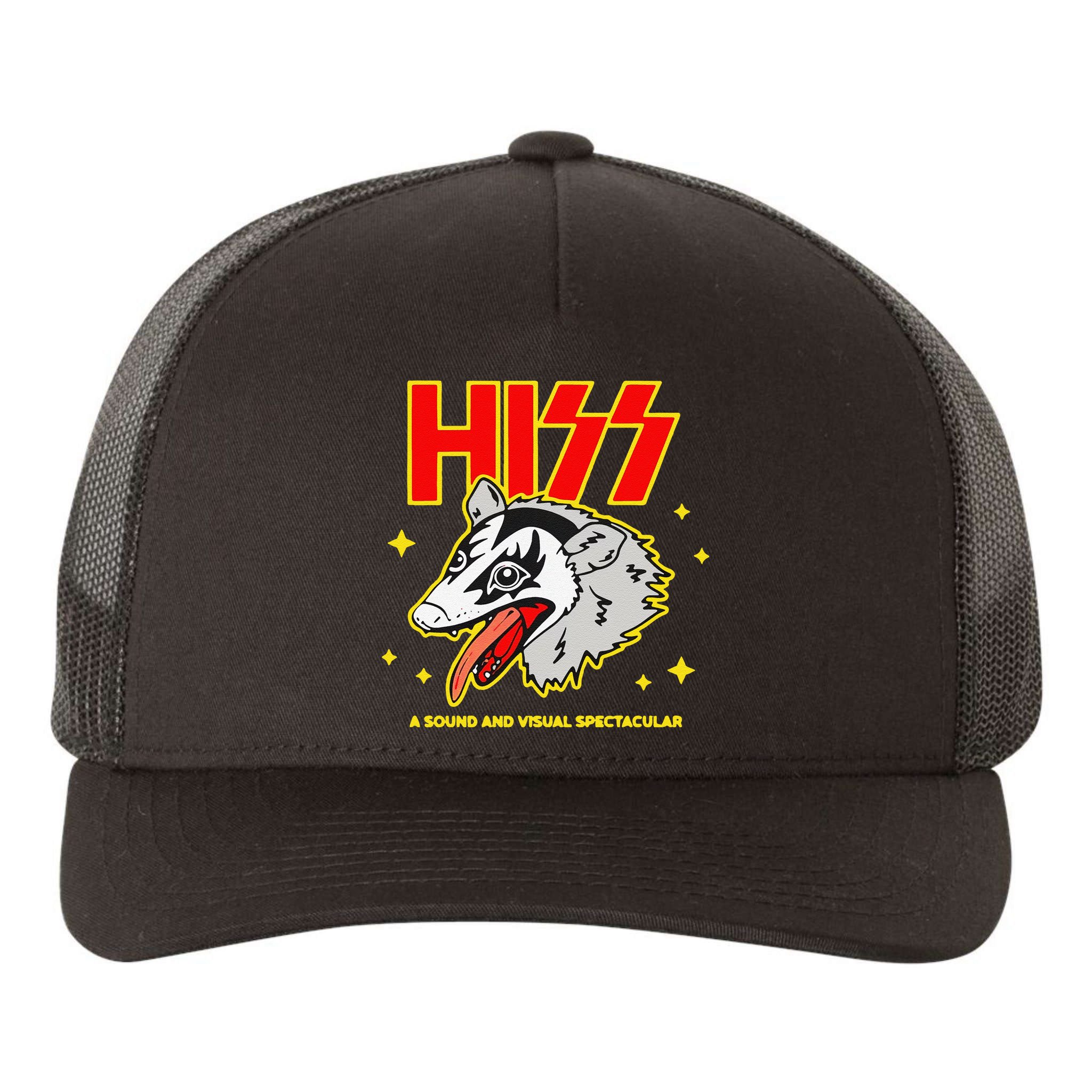 Funny Opossum Hiss A Sound And Visual Spectacular Gift Yupoong Adult 5-Panel Trucker Hat