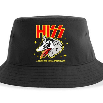 Funny Opossum Hiss A Sound And Visual Spectacular Gift Sustainable Bucket Hat