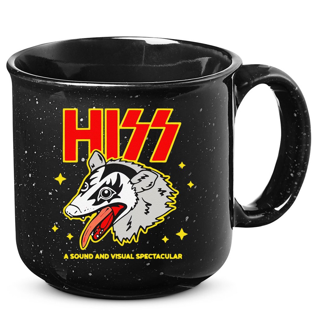 Funny Opossum Hiss A Sound And Visual Spectacular Gift 15oz Campfire Ceramic Mug
