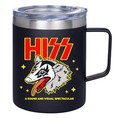 Funny Opossum Hiss A Sound And Visual Spectacular Gift 12oz Stainless Steel Coffee Mug