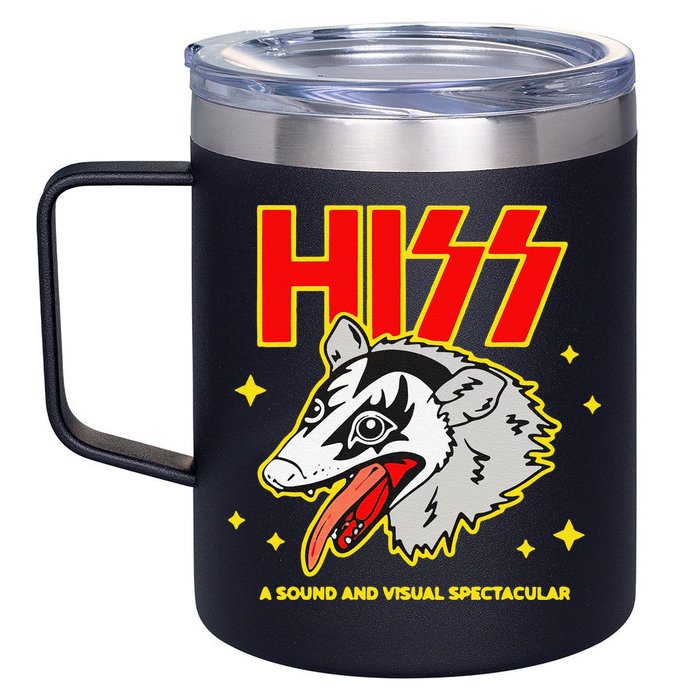 Funny Opossum Hiss A Sound And Visual Spectacular Gift 12oz Stainless Steel Coffee Mug