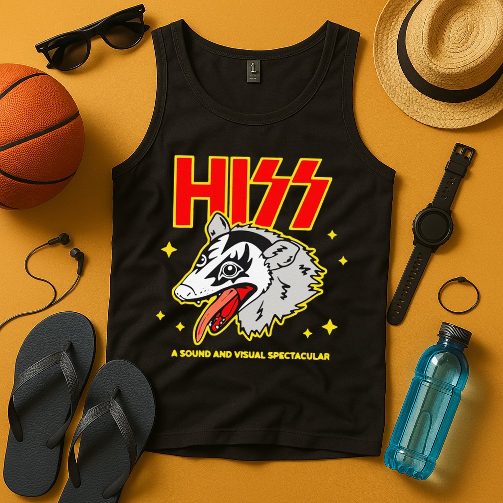 Funny Opossum Hiss A Sound And Visual Spectacular Gift Tank Top
