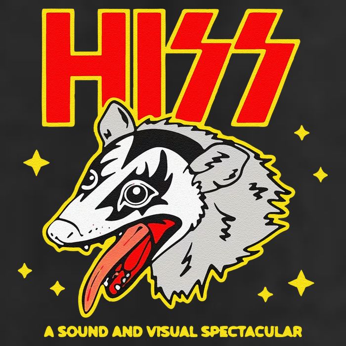 Funny Opossum Hiss A Sound And Visual Spectacular Gift Golf Towel
