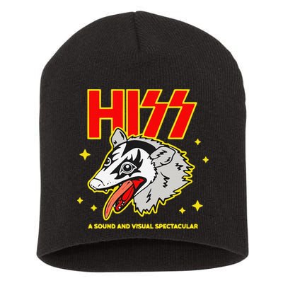 Funny Opossum Hiss A Sound And Visual Spectacular Gift Short Acrylic Beanie
