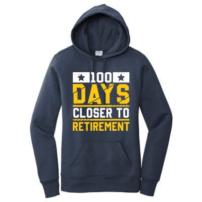 Funny One Hundred Days Closer to Retirement Cute Celebration Women's Pullover Hoodie