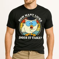 Funny Owl How Many Licks Does It Take Retro Vintage Performance Shirt