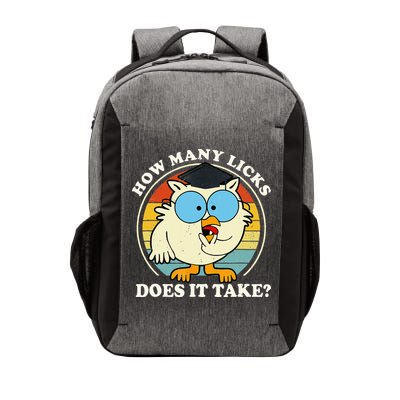 Funny Owl How Many Licks Does It Take Retro Vintage Vector Backpack