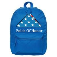 Folds Of Honor Fallen Military First Responders Patriotic Gift 16 in Basic Backpack