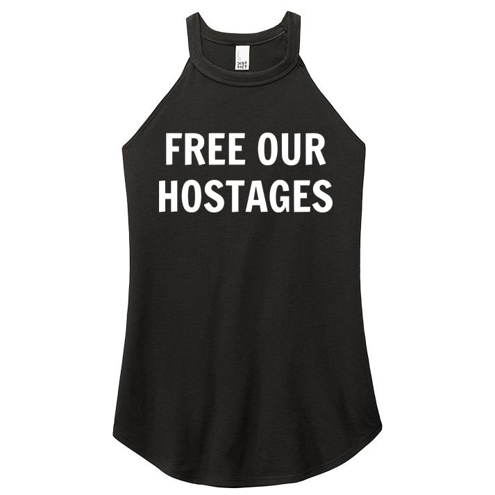 Free Our Hostages Women's Perfect Tri Rocker Tank