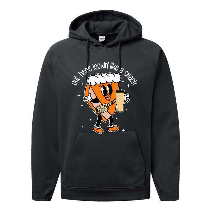 Fall Out Here Looking Like A Snack Pumpkin Spice Cute Performance Fleece Hoodie