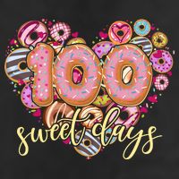 Funny One Hundred 100 Sweet Days Of School Donuts Microfiber Hand Towel