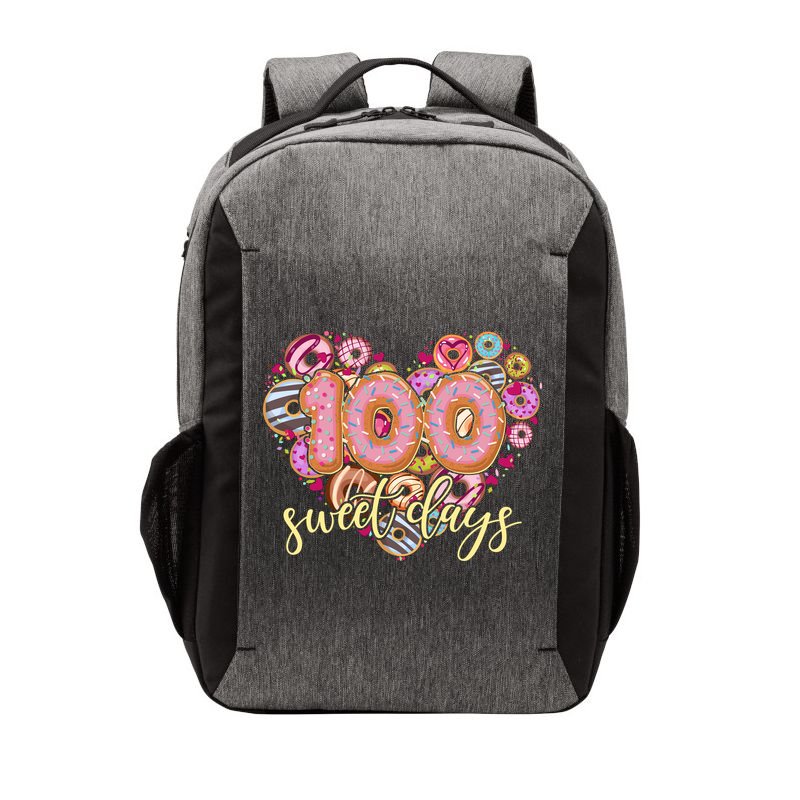 Funny One Hundred 100 Sweet Days Of School Donuts Vector Backpack