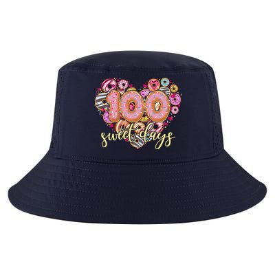 Funny One Hundred 100 Sweet Days Of School Donuts Cool Comfort Performance Bucket Hat