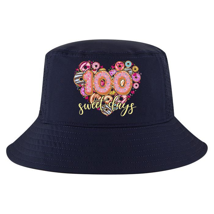 Funny One Hundred 100 Sweet Days Of School Donuts Cool Comfort Performance Bucket Hat