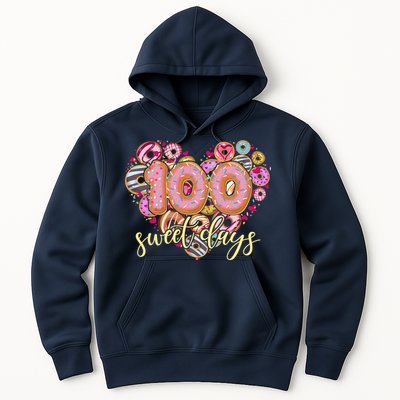 Funny One Hundred 100 Sweet Days Of School Donuts Hoodie