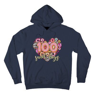 Funny One Hundred 100 Sweet Days Of School Donuts Hoodie