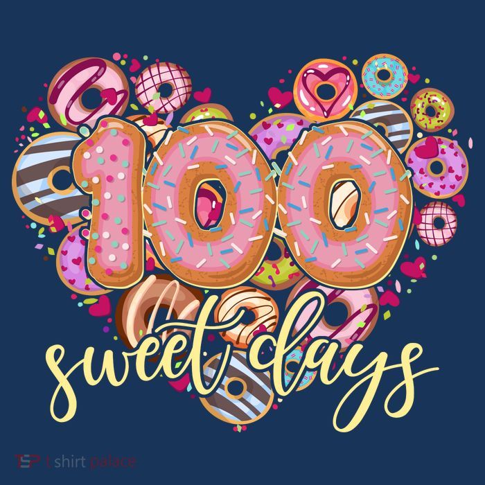 Funny One Hundred 100 Sweet Days Of School Donuts Flatbill Hat