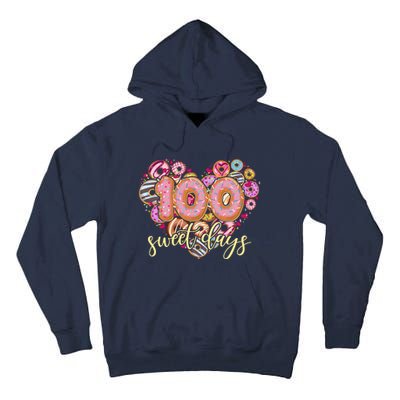 Funny One Hundred 100 Sweet Days Of School Donuts Tall Hoodie