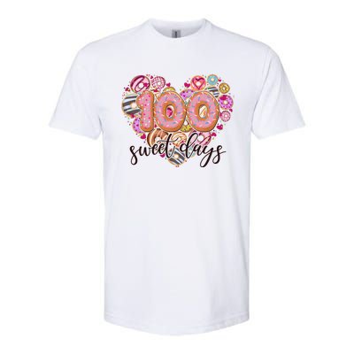 Funny One Hundred 100 Sweet Days Of School Donuts Softstyle® CVC T-Shirt