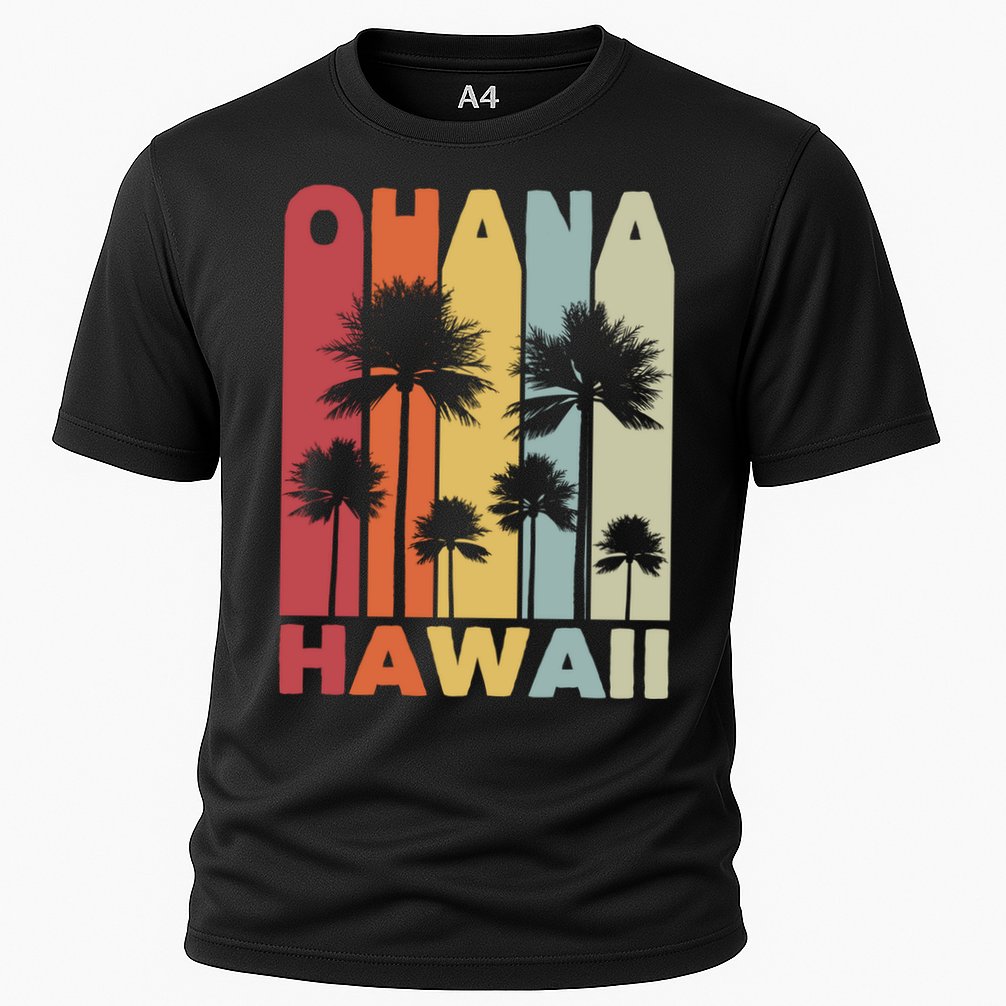 Family Ohana Hawaiian Retro Hawaii Tropical Summer Vacation Gift Performance Shirt