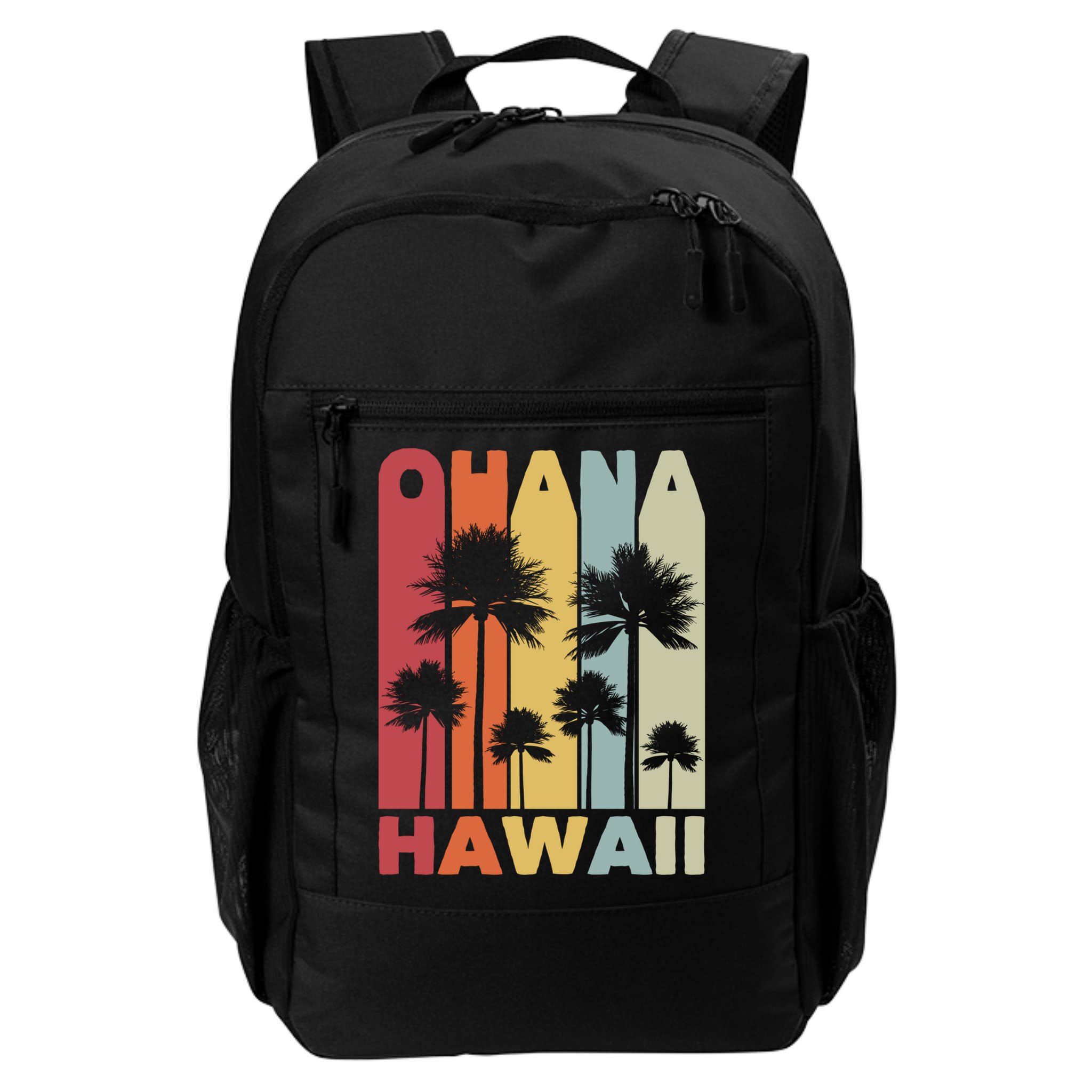 Family Ohana Hawaiian Retro Hawaii Tropical Summer Vacation Gift Backpack