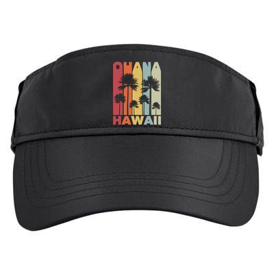 Family Ohana Hawaiian Retro Hawaii Tropical Summer Vacation Gift Adult Drive Performance Visor