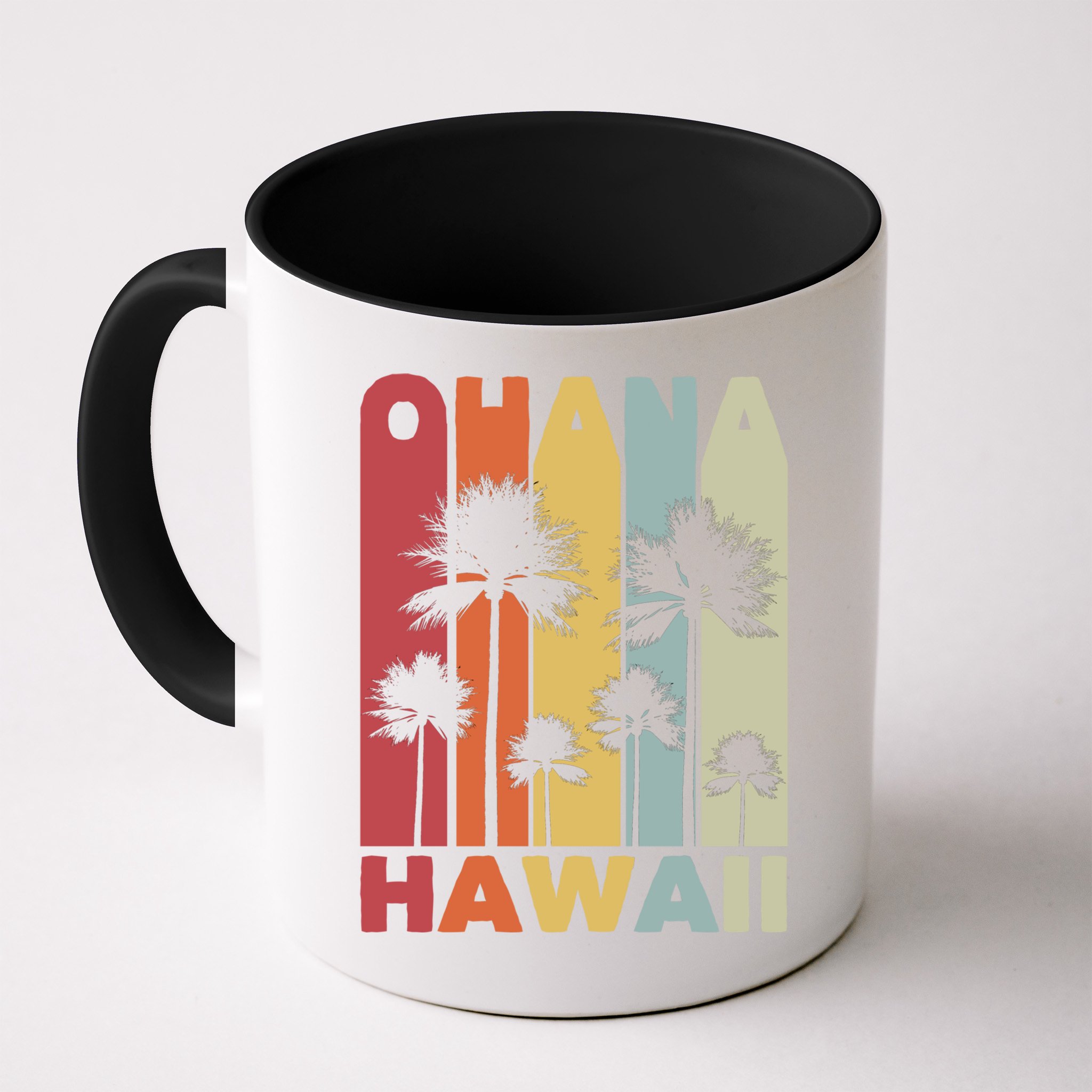 Family Ohana Hawaiian Retro Hawaii Tropical Summer Vacation Gift Mug