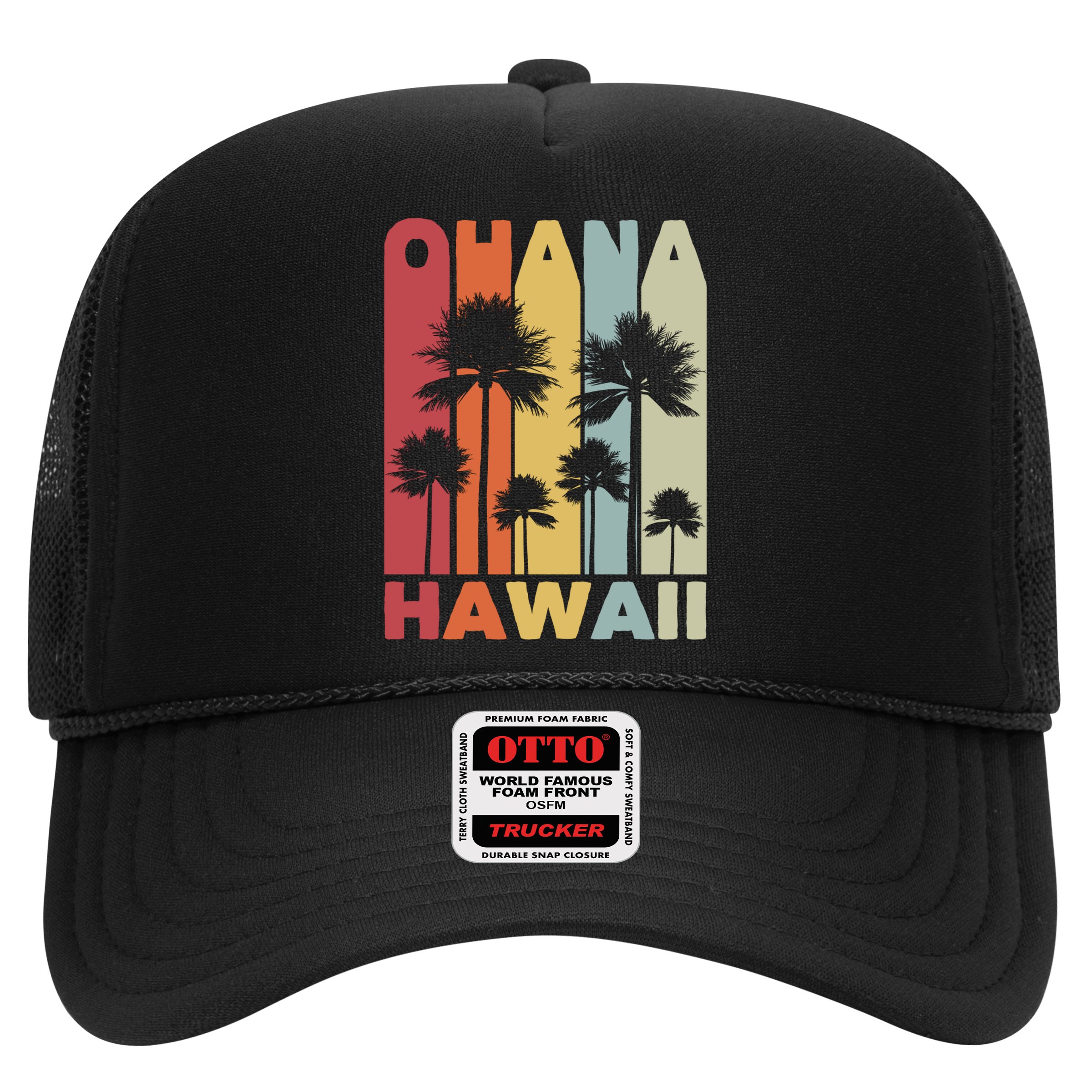 Family Ohana Hawaiian Retro Hawaii Tropical Summer Vacation Gift Hat