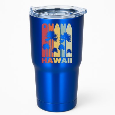 Family Ohana Hawaiian Retro Hawaii Tropical Summer Vacation Gift Tumbler