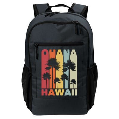 Family Ohana Hawaiian Retro Hawaii Tropical Summer Vacation Gift Daily Commute Backpack