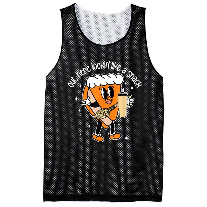 Fall Out Here Looking Like A Snack Pumpkin Spice Cute Mesh Reversible Basketball Jersey Tank