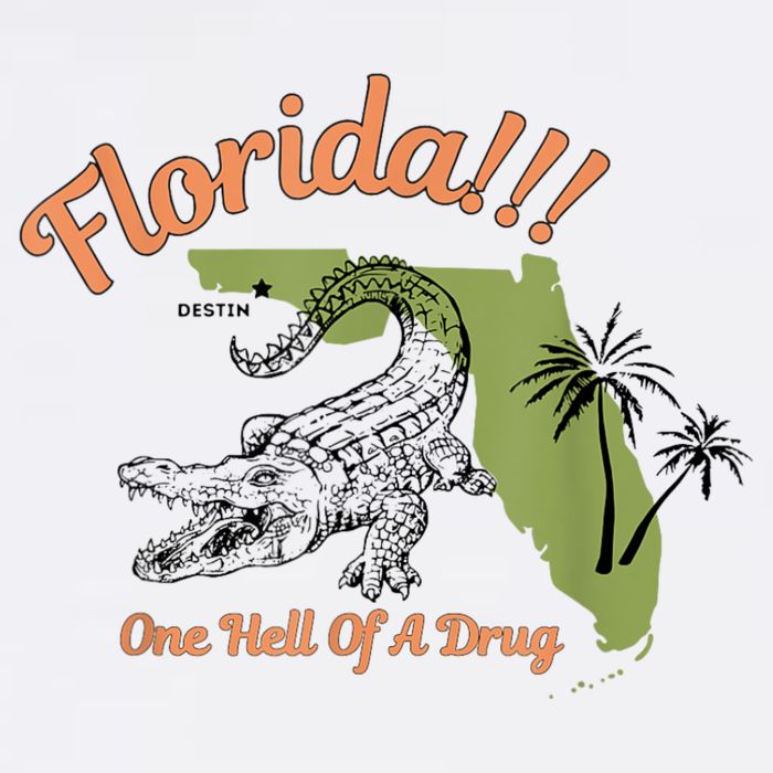 Florida One Hell Of A Drug Funny Summer Beach Cooling Performance Crew T-Shirt