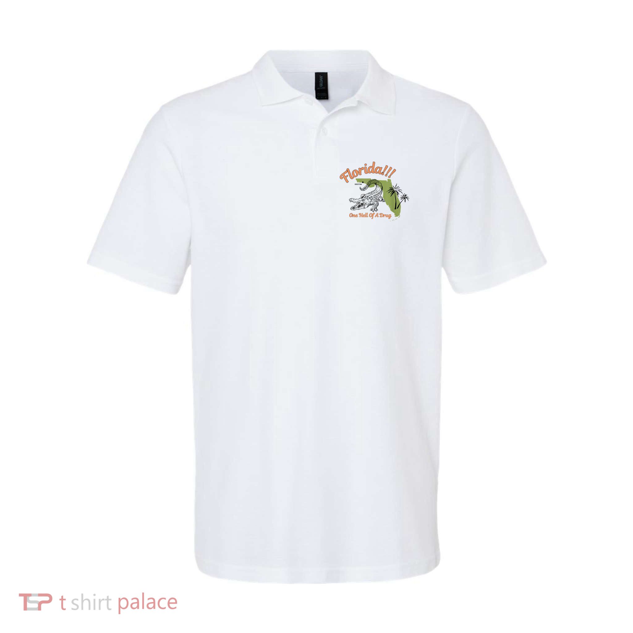 Florida One Hell Of A Drug Funny Summer Beach Polo