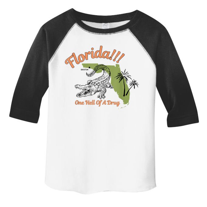 Florida One Hell Of A Drug Funny Summer Beach Toddler Fine Jersey T-Shirt