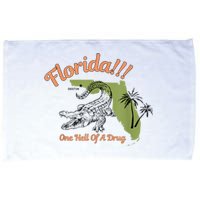 Florida One Hell Of A Drug Funny Summer Beach Microfiber Hand Towel