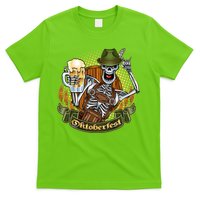 Funny Oktoberfest Halloween Skeleton T-Shirt