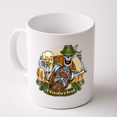 Funny Oktoberfest Halloween Skeleton Coffee Mug