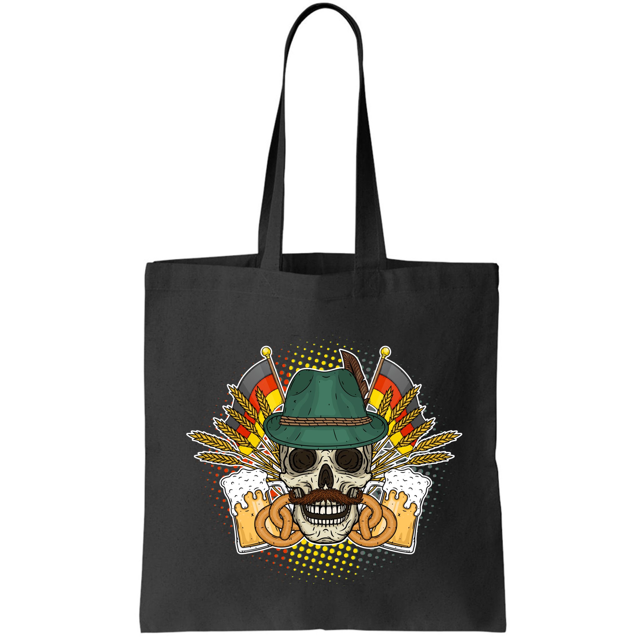 Funny Oktoberfest Halloween Skull Bag