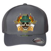 Funny Oktoberfest Halloween Skull Flexfit Unipanel Trucker Cap